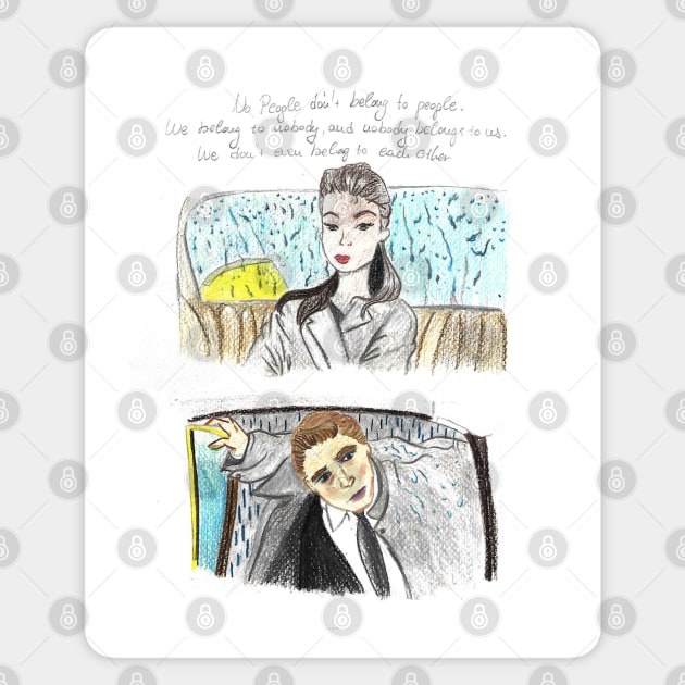 Breakfast at Tiffanys Holly Golightly Quotes Sticker by Le petit fennec